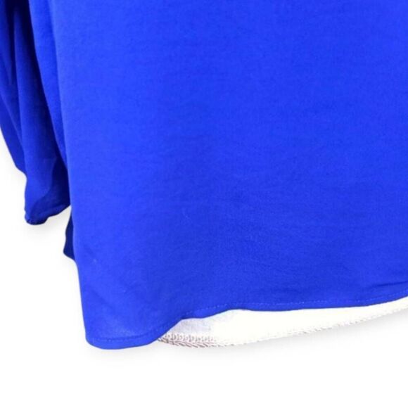 FOREVER 21 COBALT BLUE BLOUSE SZ.S EUC - Picture 2 of 5